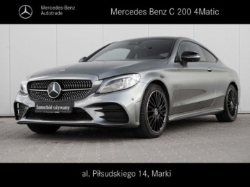 Mercedes Klasa C W205 Coupe Facelifting 1.5 200 184KM 2019 Mercedes-Benz Klasa C 200 4Matic AMG Line 59 000 KM Salon PL Autotrade