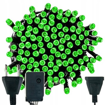 lampki choinkowe 500 LED 38m światełka na choinkę z programatorem zielone