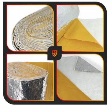 САМОКЛЕЯЩИЙСЯ ТЕРМАЛЬНЫЙ ПОКРЫТИЕ 700°C 50см x 100см Нетканый стекломат