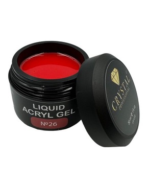 Żel do wzmocnienia paznokci Liquid Acryl Gel 26 CRYSTAL PROFESSIONAL 15ml