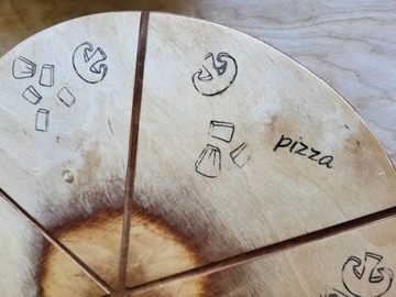 DESKA okrągła Obrotowa do PIZZY Serów+GRAWER 35 CM