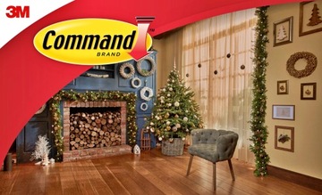 Самоклеящиеся крючки COMMAND для подвешивания украшений