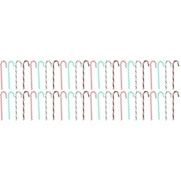 Рождественский кулон-трость Candy Decor камин 72 шт