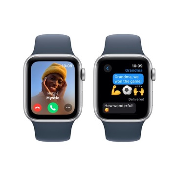 Apple Watch SE GPS+Cellular 40 мм, серебристый алюминий, ремешок S/M