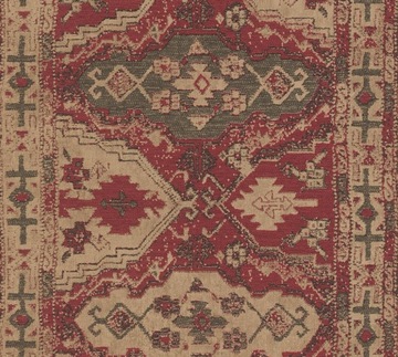 TAPETA ORIENTLANY WZÓR CZERWONY BORDO TKANINA