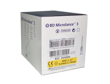 IGŁY INIEKCYJNE BD Microlance 30G 0.3x13mm 100 szt