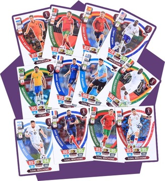 18 karty komplet POWER TITAN WORLD CUP 2022 QATAR panini piłkarskie panini
