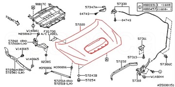 KAPOTA KRYT MOTORU SUBARU IMPREZA WRX I STI 2015-2022 LEVORG 15-20