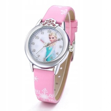 Zegarek wskazówkowy Frozen kraina lodu Elsa