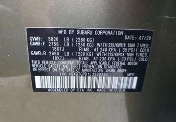 Subaru Outback V Crossover Facelifting 2.5i 175KM 2020 Subaru Outback Auta z USA - Zapytaj o wiecej ofert 2.5 Benzyna 175KM, zdjęcie 3