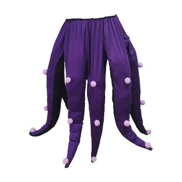 Kostium na Halloween 2024 - kobieta ośmiornica, fioletowa spódnica, Urszula