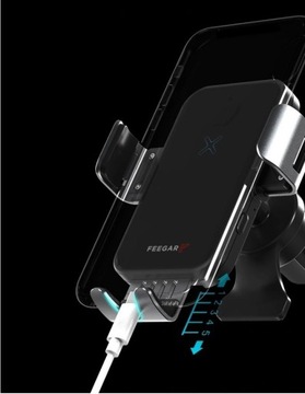 Автомобильный держатель QH300 PRO FEEGAR с индуктивным зарядным устройством