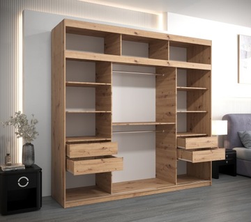 Шкаф-купе YORK 1 250 с удлинением по высоте 240