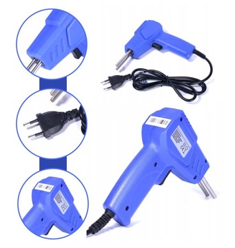 ПЛАСТИКОВЫЙ СКОБ СВАРОЧНЫЙ МАШИНА + Скобы 4 типа + Нож