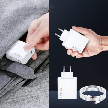 Зарядное устройство мощностью 120 Вт с кабелем USB C 1M
