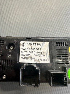 PANEL KLIMATIZACE ZADNÍ 7LA907049F VW MULTIVAN T6.1...