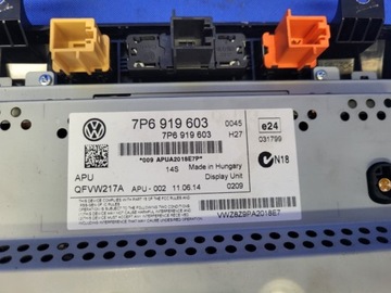 OBRAZOVKA PANEL AUTORÁDIO NAVIGACE VW TOUAREG II