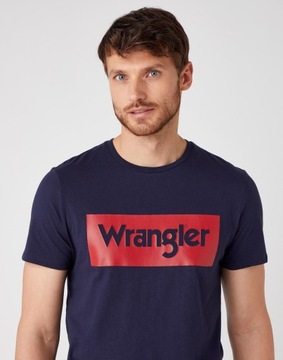 WRANGLER SS MĘSKA KOSZULKA T-SHIRT NADRUK LOGO M