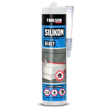 SILIKON SANITARNY Biały 310 ml TOOLSEN