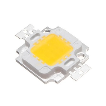 Moduł COB LED 10W Dioda barwa biała ciepła 9-12V + pasta 0,5 grama gratis !