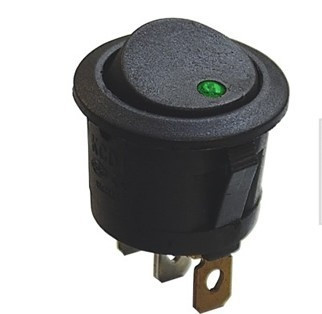 PRZEŁĄCZNIK KOŁYSKOWY OKRĄGŁY 1A 250V ON-OFF D20
