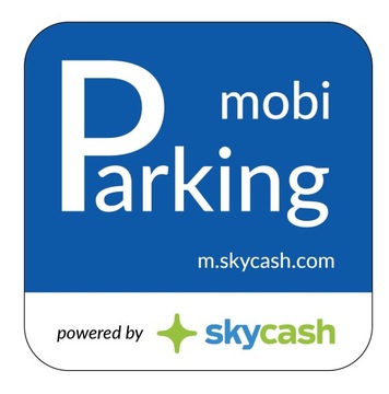 Naklejka MobiParking SkyCash PARKING wewnętrzne