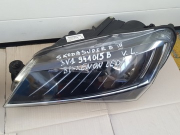 SKODA SUPERB III LAMPA LEWA BI-XENON LED