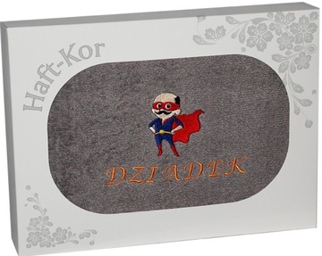 RĘCZNIK Z HAFTEM DZIEŃ DZIADKA 70x140 NA PREZENT
