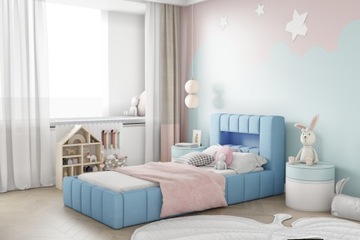 AMARO молодежная кровать с обивкой 90x200