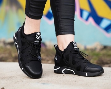 Botki buty Sneakersy adidasy na koturnie obuwie