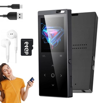 HD ODTWARZACZ MP4 LCD MINI WALKMANA 64GB + SŁUCHAWKI