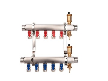Rozdzielacz Valvex MINI BASE Inox K2 8-obwodów 48h