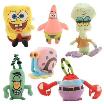MASKOTKI SPONGEBOB PATRYK PLANKTON SKALMAR 6SZT
