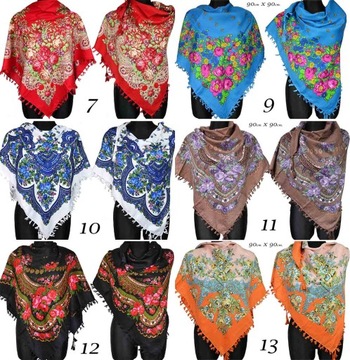 Шаль Горец НАРОДНЫЙ платок Элегантный Фолк Модный