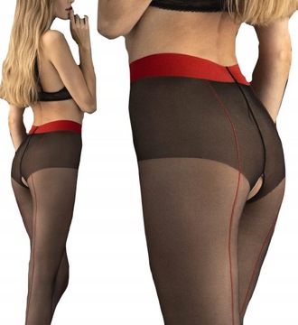 Rajstopy PLUS SIZE z dziurką seksowne 5 HIT