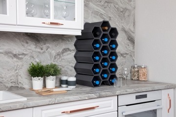 Stojak na wino butelki Qvant antracyt