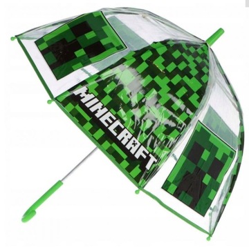 Parasol Parasolka MINECRAFT Przeźroczysta 46 cm
