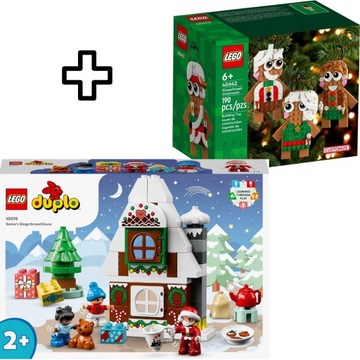 ZESTAW ŚWIĄTECZNY LEGO PIERNIKOWY DOMEK 10976 +LEGO PIERNIKOWE OZDOBY 40642