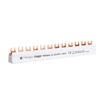 Szyna łączeniowa Hager 10mm2 12M KDN363A
