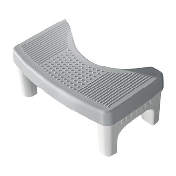 Składany taboret toaletowy Szeroki podnóżek Ergonomiczny podnóżek toaletowy Szary