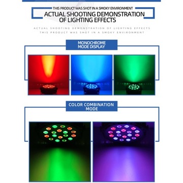 Светодиодный сценический светильник DMX512 10Вт 7 каналов