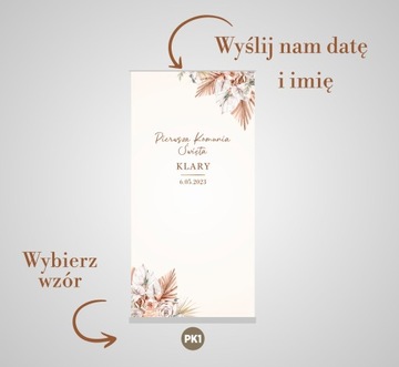 TŁO komunijne ścianka do zdjęć 200x100 Komunia