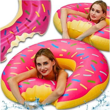 НАДУВНОЕ КОЛЕСО ДЛЯ ПЛАВАНИЯ В ВОДЕ ДЛЯ БАССЕЙНА РОЗОВОЕ 120см