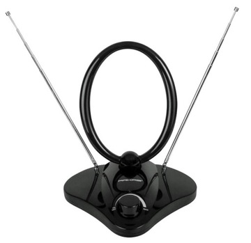 ARKAS Antena Wewnętrzna Pokojowa Naziemna DVB-T2 Radiowa FM UVR-AV1000N