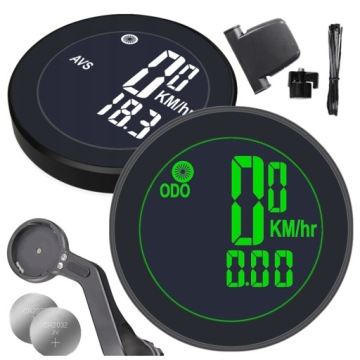 LICZNIK ROWEROWY WODOODPORNY PRĘDKOŚCIOMIERZ 20 funkcji podświetlan +UCHWYT