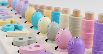 Тренировка МОЗГА Деревянная Монтессори учимся считать