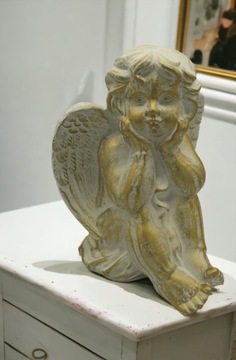Figurka ANIOŁ DUŻY na grób pomnik ozdoba dekoracja gips