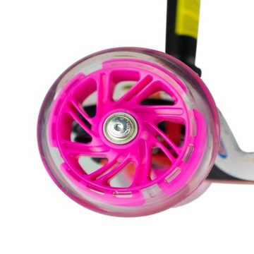 ТРЕХКОЛЕСНЫЙ БАЛАНСИРОВАННЫЙ САМОКАТ СО СВЕТОДИОДНЫМИ КОЛЕСАМИ, СКЛАДНОЙ