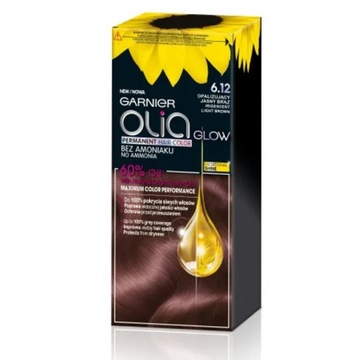 GARNIER OLIA FARBA 6.12 OPALIZUJĄCY JASNY BRĄZ