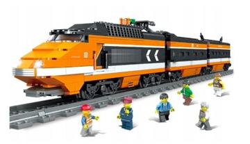 KLOCKI CITY POCIĄG TGV ELEKTRYCZNY OSOBOWY SZYBKI